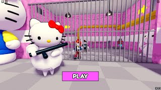 HELLO KITTY BARRY'S PRISON RUN! Obby