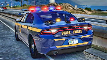 Playing GTA 5 As A POLICE OFFICER Highway Patrol| GTA 5 Lspdfr Mod| Live