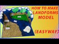 How to make landforms model | Easy way to make landform model | Easy landform