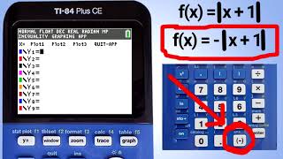 TI84 Plus CE Graphing Absolute Value Functions