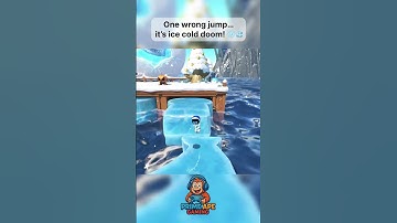 One wrong jump… it’s ice cold doom! ❄️🧊