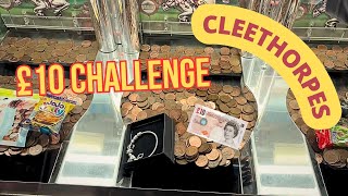 £10 CHALLENGE | BINGO WIN & VINTAGE MACHINE at CLEETHORPES | 2p Coin Pusher Amusement Arcades