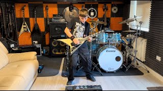 Megadeth - Five Magics - Guitar Cover Playthrough Marcel Maminski 14 Years Old