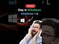 🔒 Lock Your PC Instantly with This Windows Shortcut! #Day4 #shorts