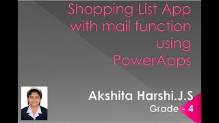 Shopping List App with Mail Functionality using PowerApps screenshot 2