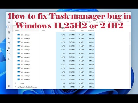 How to fix Task Manager bug in Windows 11 25H2 or 24H2