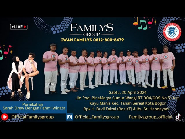 LiveStream Familys Group Edisi Kayu Manis Tanah Sareal Bogor Sabtu 20 April 2024(SIANG) class=