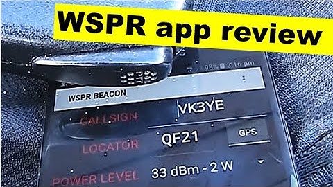 Review of WSPR beacon for Ham Radio Android app