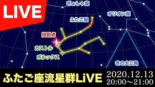 【終了】ふたご座流星群LIVE2020 宮崎県たちばな天文台／ Gemini meteor shower