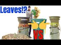 How to cleanup leaves and what to do with them.  Leaf mulching Worx leaf mulcher vs sunjoe shredder