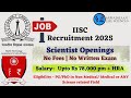 IISc Bangalore Recruitment 2025 | Research Positions under HTAIn RRC | No Exam