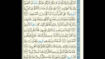 القرآن الكريم صفحة 217 برواية الليث أبي الحارث عن الكسائي   القارئ عبد الرشيد صوفي