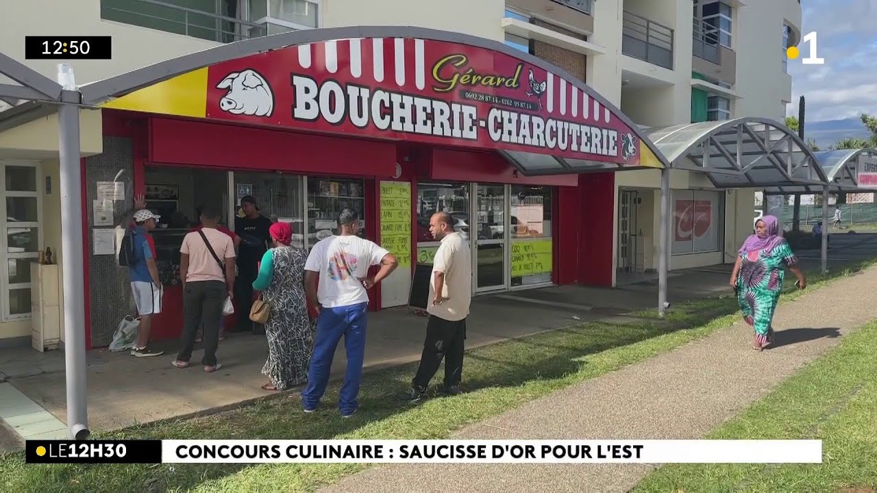 A Saint-Benoît, la boucherie charcuterie Gérard vient de décrocher la saucisse d'Or