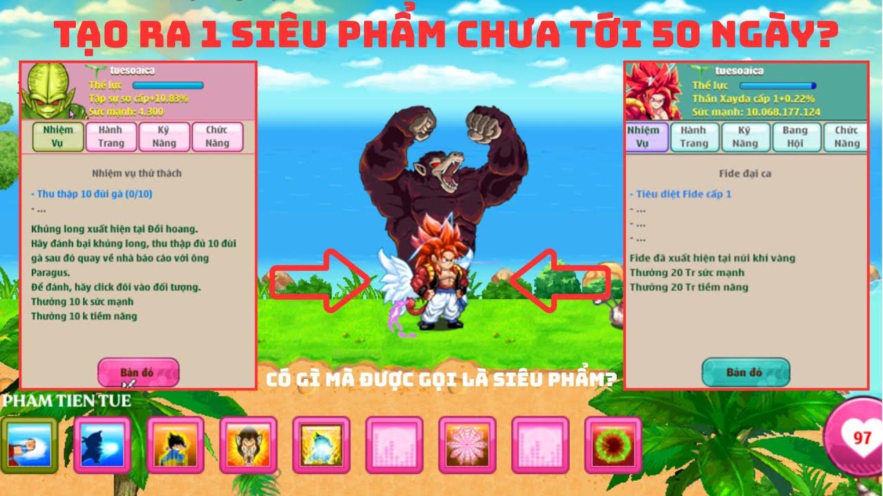 Ngọc Rồng Online - Tôi đã tạo ra siêu phẩm cực hiếm tại Super2 như thế nào?