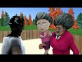 Granny and forest survival with pool and scary teacher 3d