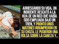 Arriesgando su vida, un indigente rescató a la hija de un rico que había sido empujada bajo...