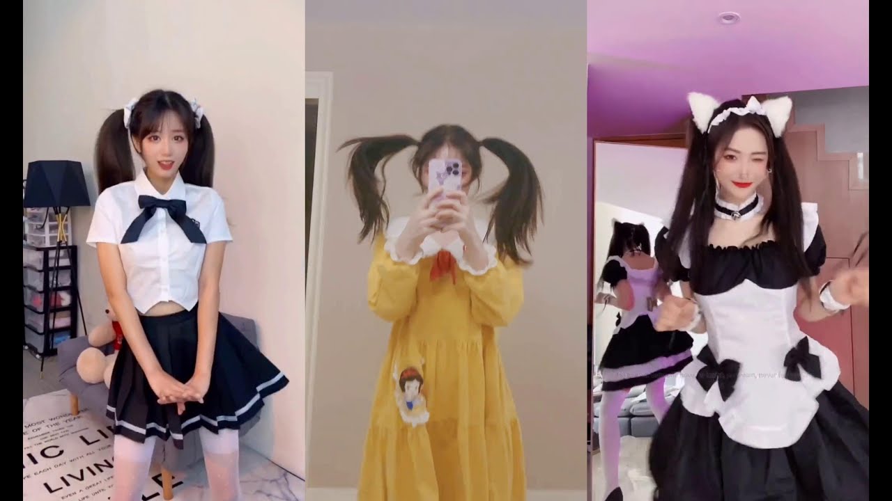 抖音舞蹈合集】双马尾弹力摇Duang Duang!💖TIK TOK 2021 - YouTube