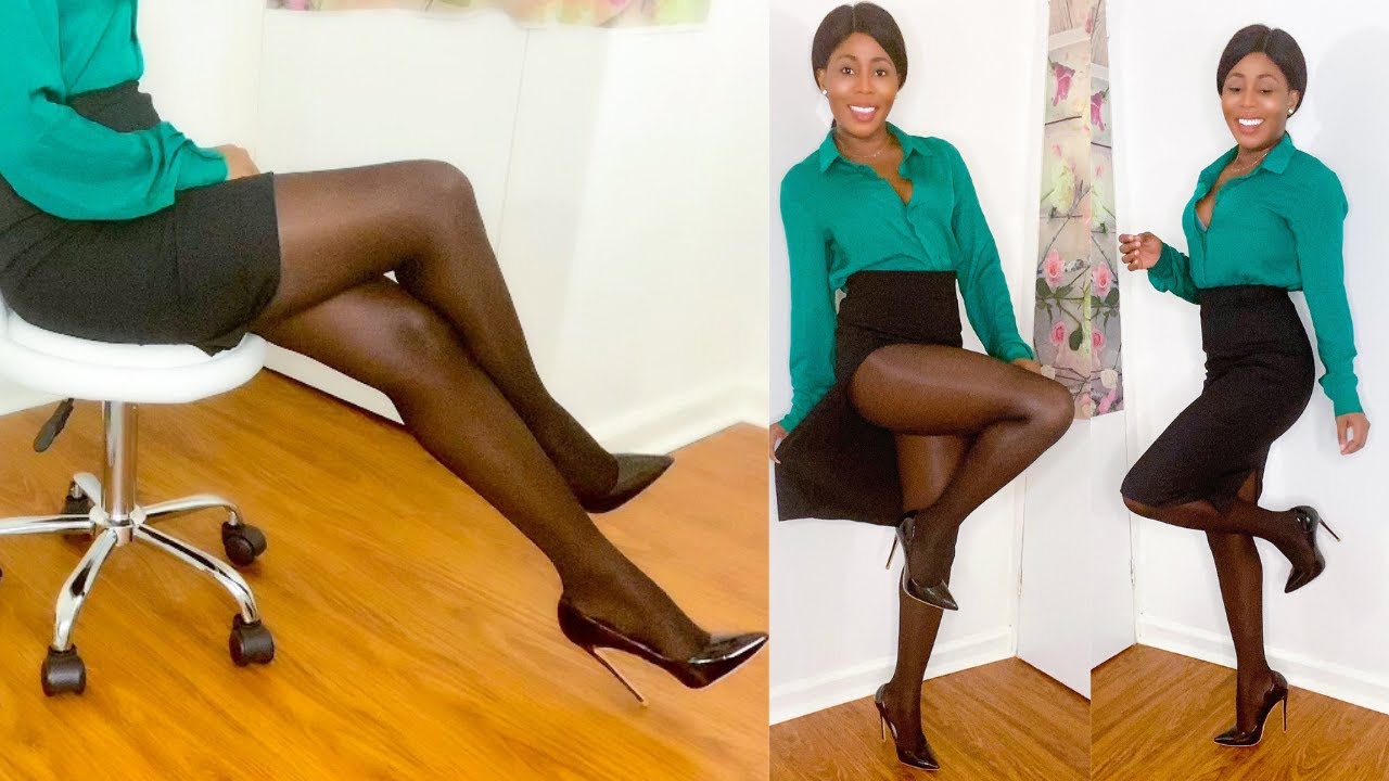 Secretary in pantyhose