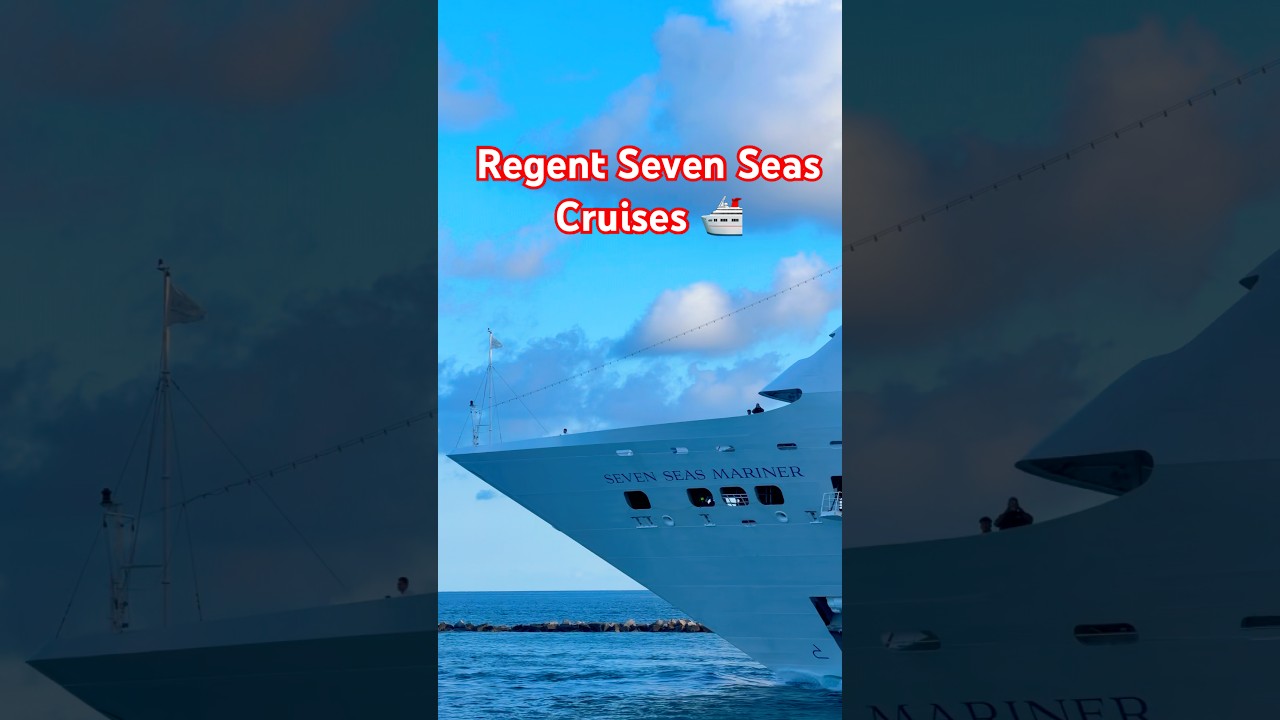 Seven Seas Mariner Departs PortMiami 🛳️ #travel #dream #vacation #cruise #shorts #youtubeshorts