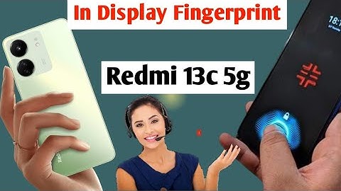 redmi 13c 5g in display fingerprint setting | how to set in display fingerprint redmi 13c 5g