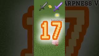 Normal Sword Vs Sharpness V Sword #minecraft #mcpe