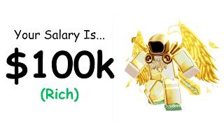 Your Roblox SALARY Based On Your Favorite Game