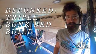 Building Triple Bunk Beds in My Shuttle Bus Conversion