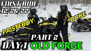 First Ride 12/26/22 Paisteboy & Duke in Old Forge| DAY ONE