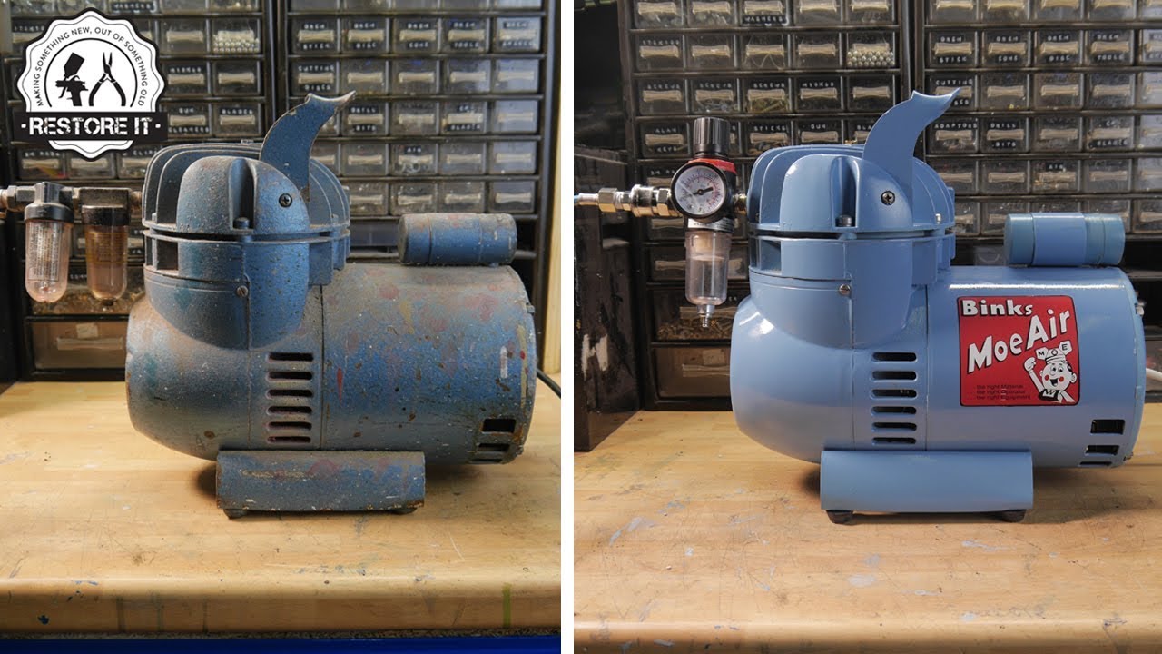 Old Airbrush Compressor Restoration 