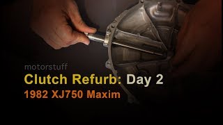 Rebuilding Clutch - &#39;82 Yamaha XJ750 - DAY 2