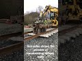 Railway track construction video