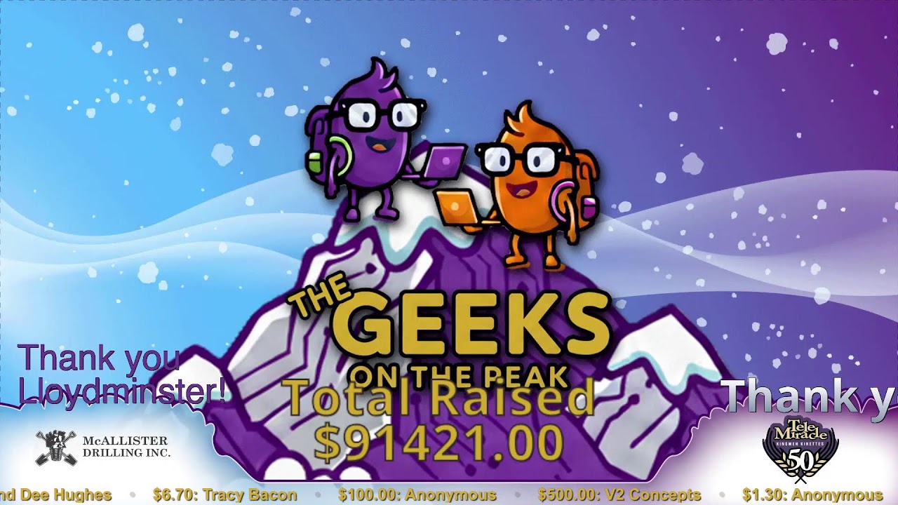 Geek on the Peak for Telemiracle 50 Live Stream