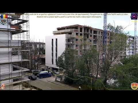🏗️🔊 Sunete și zgomote reale de la un șantier aglomerat | Construcția unui bloc de apartamente 🚧