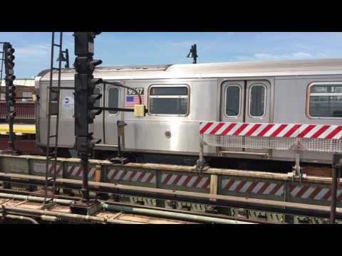 MTA New York City Subway Tuesday Train Action At Avenue X May 16th 2017 