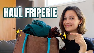 HAUL DE FRIPERIE DANS UN SOUS-SOLDE D'ÉGLISE + TRY-ON HAUL 2021 