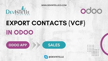 Export Contacts (VCF) in odoo | Simplify Data Sharing