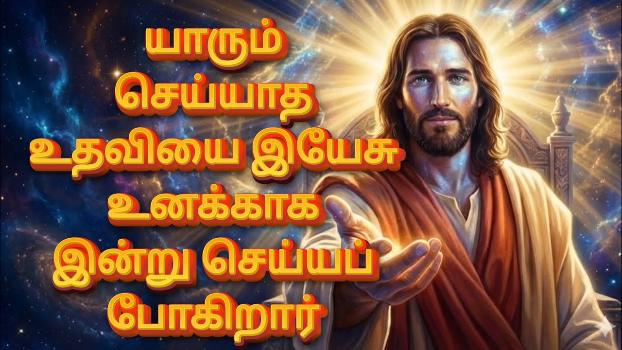 யாரும் செய்யாத உதவியை இயேசு உனக்காக இன்று செய்யப் போகிறார் | God’s Promise | Jesus Message தமிழ்