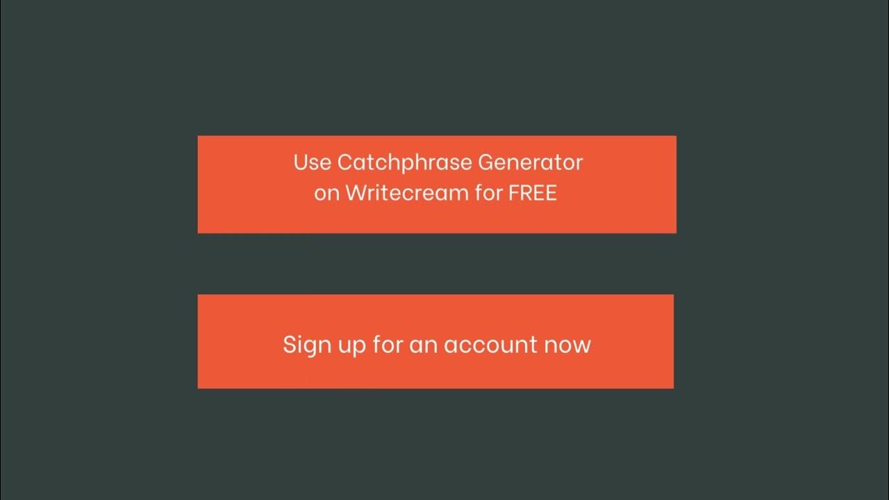 Catchphrase Generator Game