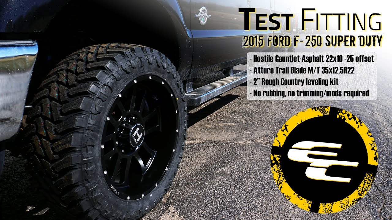 2017 Ford F150 Lifted >> Test Fitting - Leveled 2015 Ford F-250 w/ 22" Hostile ... 2017 Ford F150 Lifted >> Test Fitting - Leveled 2015 Ford F-250 w/ 22" Hostile ...