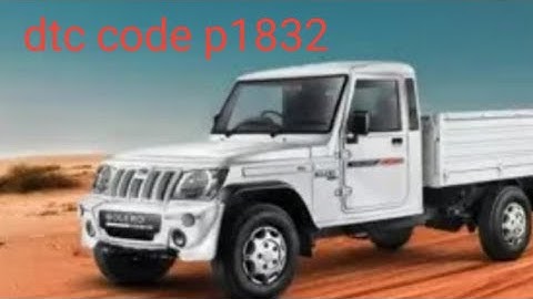 mahindra bolero pikup immobilizer unlock dtc code p1832 p183f p183b