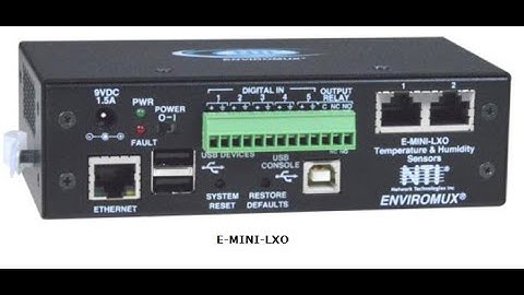 Configure Gmail in ENVIROMUX E-MINI-LXO Mini Environment Monitoring System