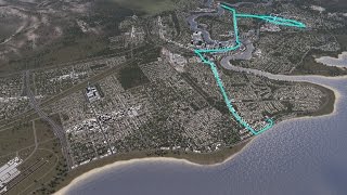 Super Long First Person Tram Ride Through a BIG City! - Cities: Skylines Cinematic