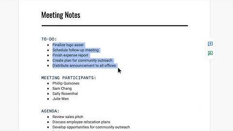 How to: Create a Checklist in Google Docs
