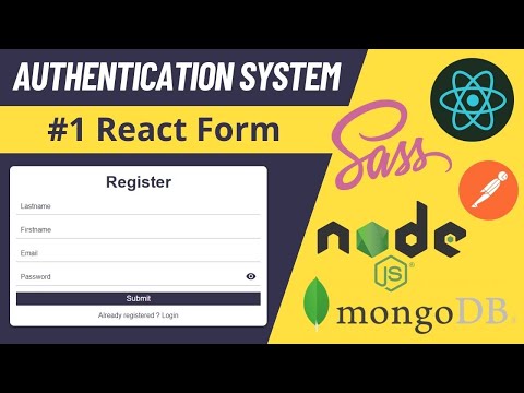 🔴 Système d'authentification - Formulaire React | React, Node & MongoDB [Part 1/5]