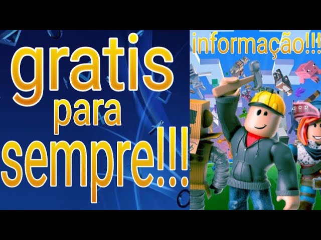 ROBLOX GRÁTIS NO PS4 E PS5 !! INFORMAÇÕES ATUALIZADAS !! 