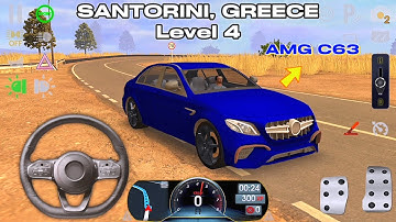 Driving School Sim: Getting My License In Santorini | Level 4 | Merceds AMG Gameplay