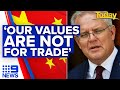 PM refuses to back down to China over leaked dossier of 'grievances' | 9 News Australia