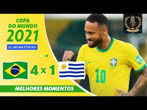 BRASIL 4 X 1 URUGUAI _ MELHORES MOMENTOS _ 12ª RODADA ELIMINATÓRIAS DA COPA