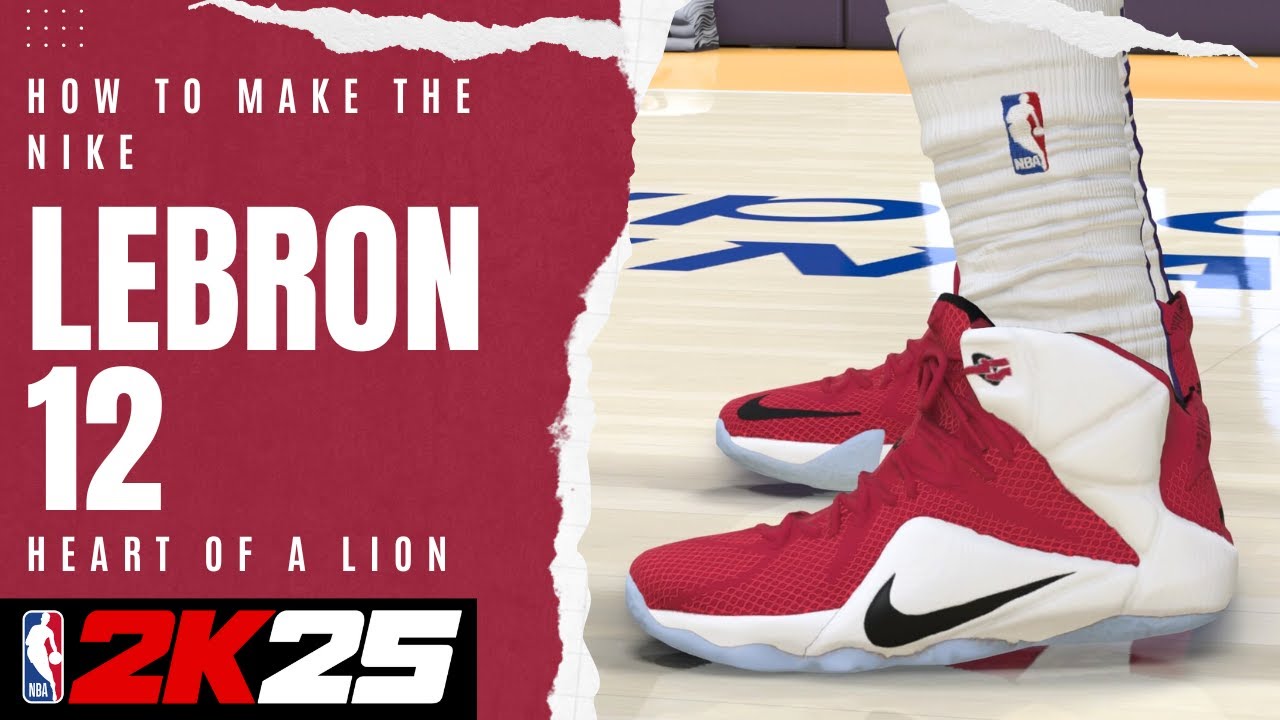 NBA 2K25 Shoe Creator: LeBron 12 Heart of a Lion