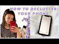 5 IDEAS ON HOW TO DECLUTTER YOUR PHONE | minimalist tips and tricks!